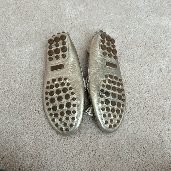 New Vintage 90’s Coach Metallic Gold Nadia Driving Loafers SZ: 6 - Picture 3 of 7